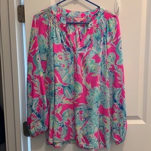 Lilly Pulitzer Elsa blouse size Large - worn once!